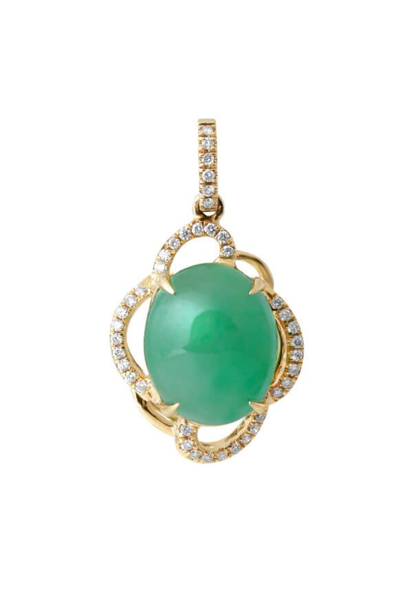 TOMEI ??????Jade Pendant, Yellow Gold 750