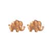 TOMEI Rouge Collection Elephant Earrings, Rose Gold 750