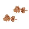 TOMEI Rouge Collection Elephant Earrings, Rose Gold 750