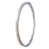 TOMEI ??????Entwined Bangle, White+Rose Gold 585