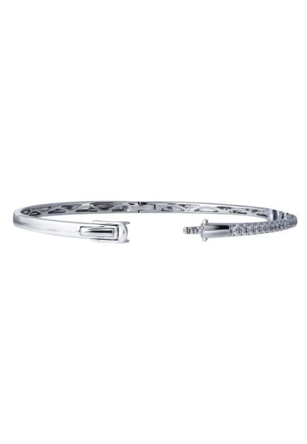 TOMEI ??????Entwined Bangle, White+Rose Gold 585