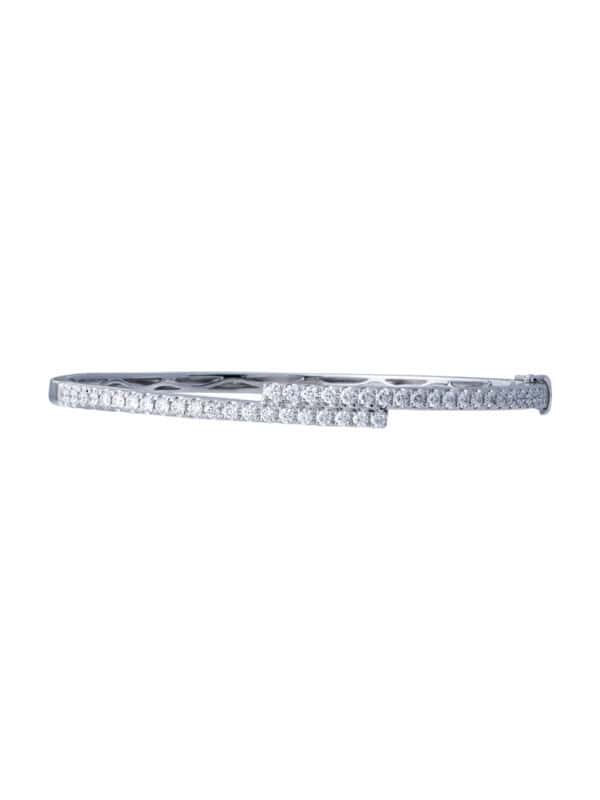 TOMEI 【紧紧相依】Connected Bangle, White Gold 750