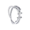 TOMEI Star Lighting Diamond Ring, White Gold 375