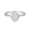 TOMEI Shine For Love Diamond Ring, White Gold 750