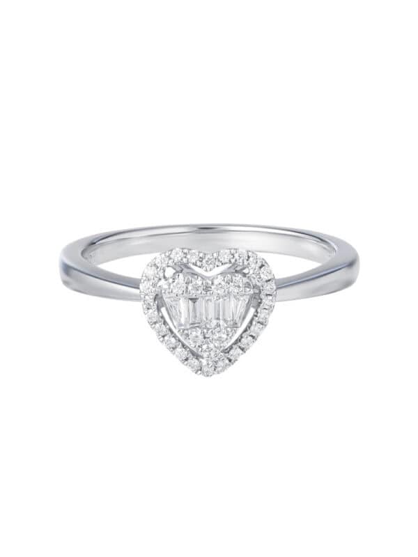 TOMEI Shine For Love Diamond Ring, White Gold 750