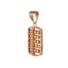TOMEI Rouge Collection Abacus Pendant, Rose Gold 750