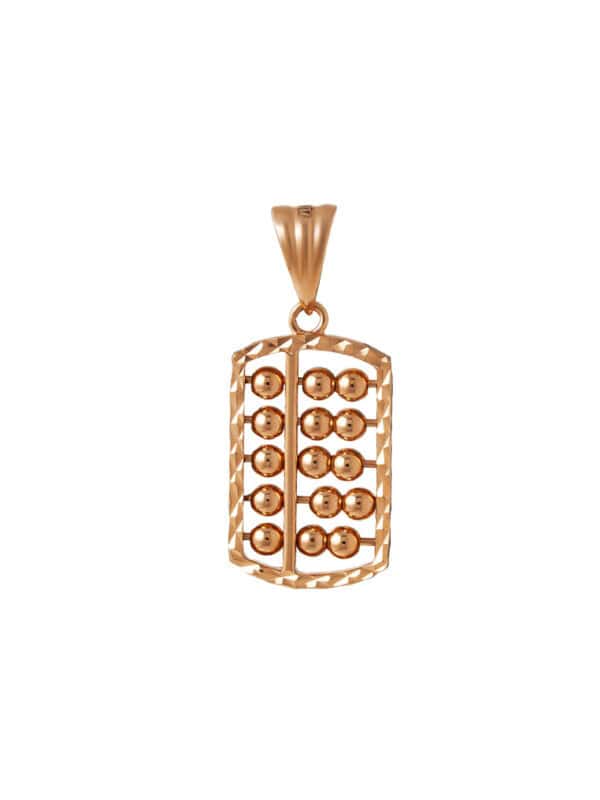 TOMEI Rouge Collection Abacus Pendant, Rose Gold 750