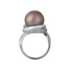TOMEI Tahiti Pearl Diamond Ring, White Gold 750 (R4126)
