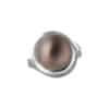 TOMEI Tahiti Pearl Diamond Ring, White Gold 750 (R4126)