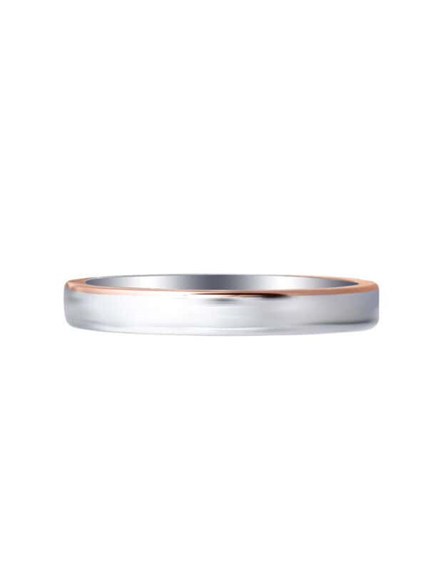 TOMEI【真爱多美。承诺】 Evermore Couple Ring, White+Rose Gold 750