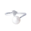 TOMEI 【珍爱多美】Pure Love Pearl Ring, White Gold 585