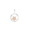 TOMEI Sparkle Serenity Collection Diamond Pendant Set, White+Rose Gold 585