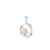 TOMEI Sparkle Serenity Collection Diamond Pendant Set, White+Rose Gold 585