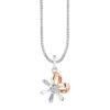 TOMEI Sparkle Serenity Collection Diamond Pendant Set, White+Rose Gold 585