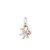 TOMEI Sparkle Serenity Collection Diamond Pendant Set, White+Rose Gold 585