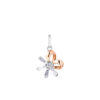 TOMEI Sparkle Serenity Collection Diamond Pendant Set, White+Rose Gold 585