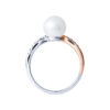 TOMEI 【珍爱多美】Pure Love Pearl Ring, White+Rose Gold 585