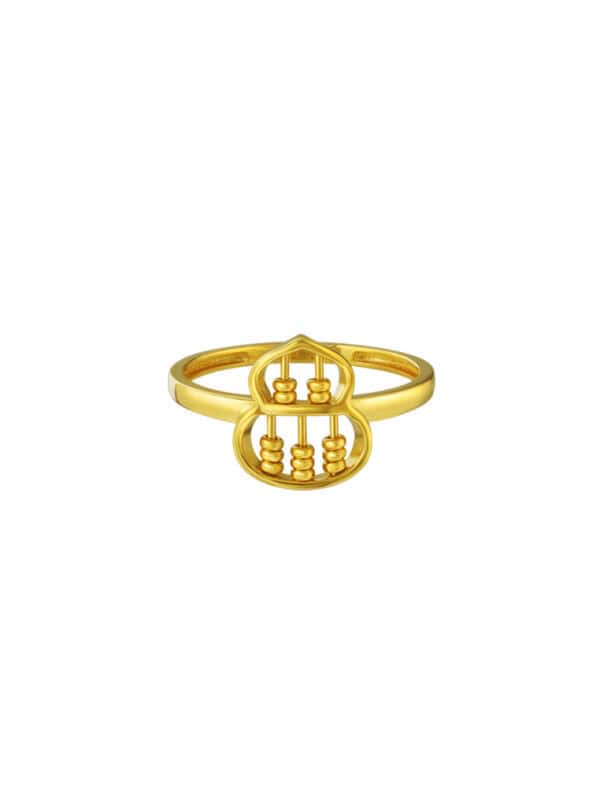 TOMEI Hulu Abacus Ring, Yellow Gold 916