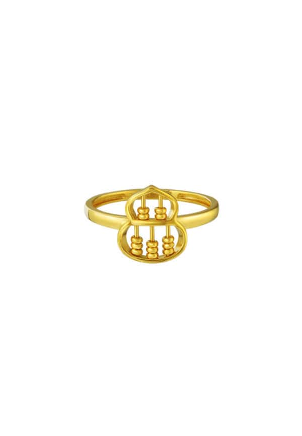 TOMEI Hulu Abacus Ring, Yellow Gold 916