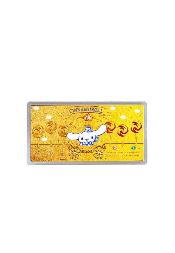 762x1100_0002_58668 TOMEI x Sanrio Cinnamoroll Sparkle Gold Wafer 0.5G I Fine Gold 9999