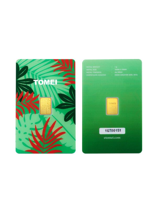 TOMEI [Online Exclusive] The Four Season Summer Gold Bar | 1 Gram | Fine Gold 9999