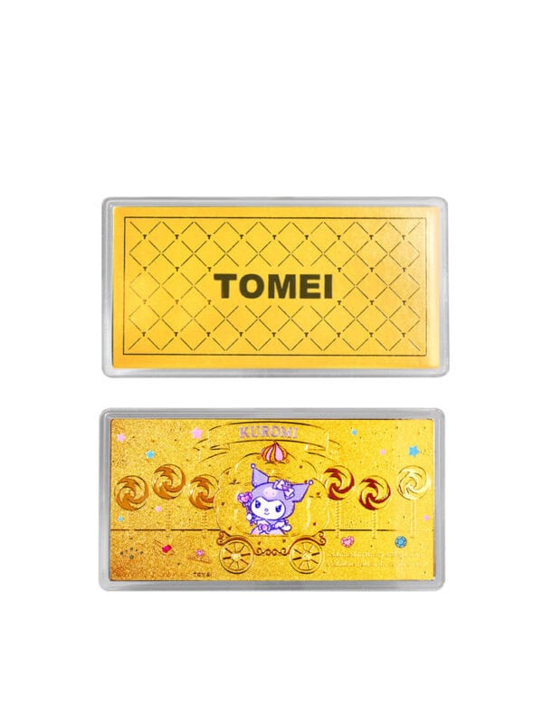 762x1100_0003_58655_3 TOMEI X Sanrio Kuromi Sparkle Gold Wafer 0.5G, Yellow Gold 9999
