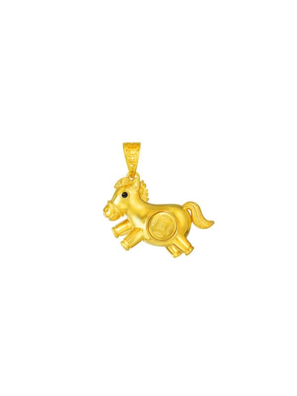 TOMEI The Bountiful Horse Pendant, Yellow Gold 916