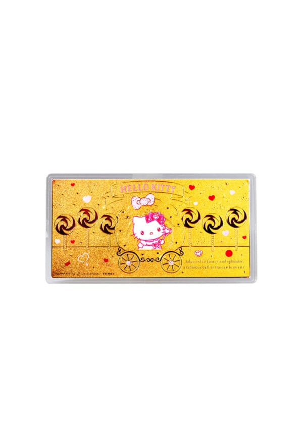 TOMEI X Sanrio Hello Kitty Sparkle Gold Wafer 0.5G, Yellow Gold 9999