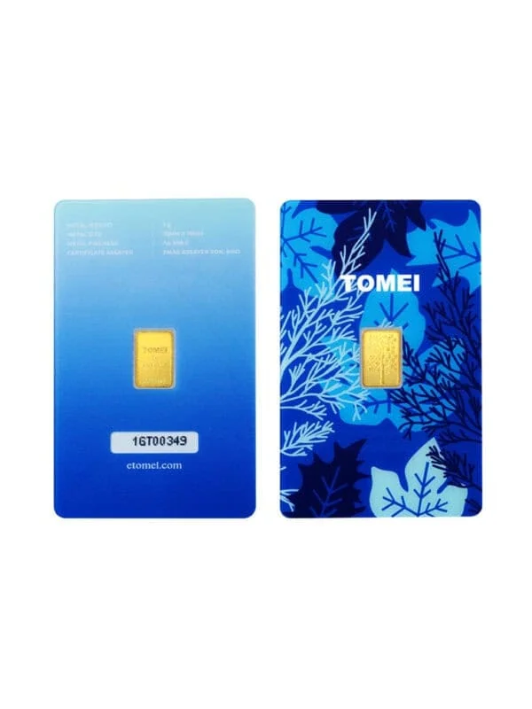 TOMEI [Online Exclusive] The Four Season Winter Gold Bar | 1 Gram | Fine Gold 9999