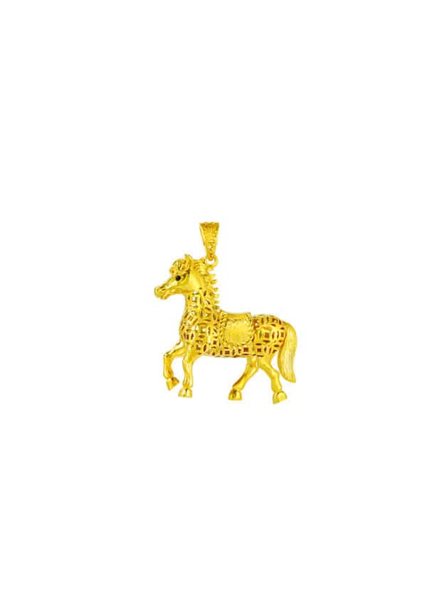 TOMEI The Bountiful Horse Pendant, Yellow Gold 916