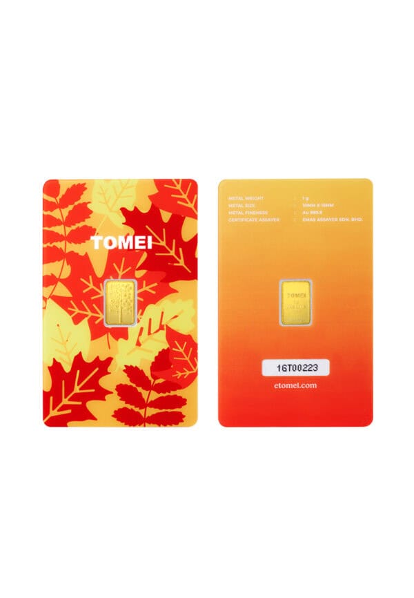 TOMEI The Four Season Collection Gold Bar | 1 Gram | Fine Gold 9999