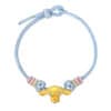 TOMEI X Sanrio Cinnamoroll 5D Charm with Blue Rope Bracelet, Yellow Gold 999