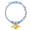 TOMEI X Sanrio Cinnamoroll 5D Charm with Blue Rope Bracelet, Yellow Gold 999