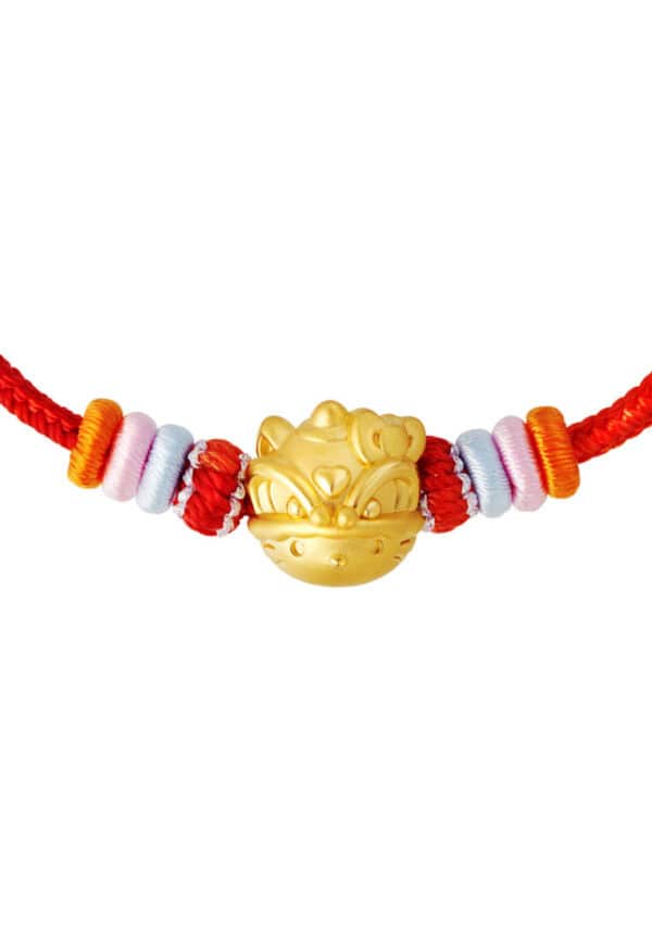 TOMEI X Sanrio Hello Kitty 5D Charm with rope, Yellow Gold 999