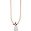 TOMEI Sweet Pea Jade Pendant, Rose Gold 750