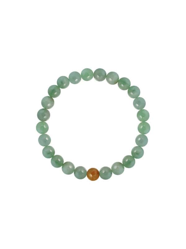 TOMEI Palace Grace, Greenish Jade Bead Bracelet