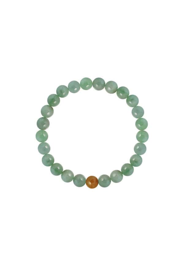 TOMEI Palace Grace, Greenish Jade Bead Bracelet