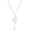 TOMEI Rouge Collection Well-Bring Necklace, Rose Gold 750