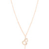 TOMEI Rouge Collection Well-Bring Necklace, Rose Gold 750