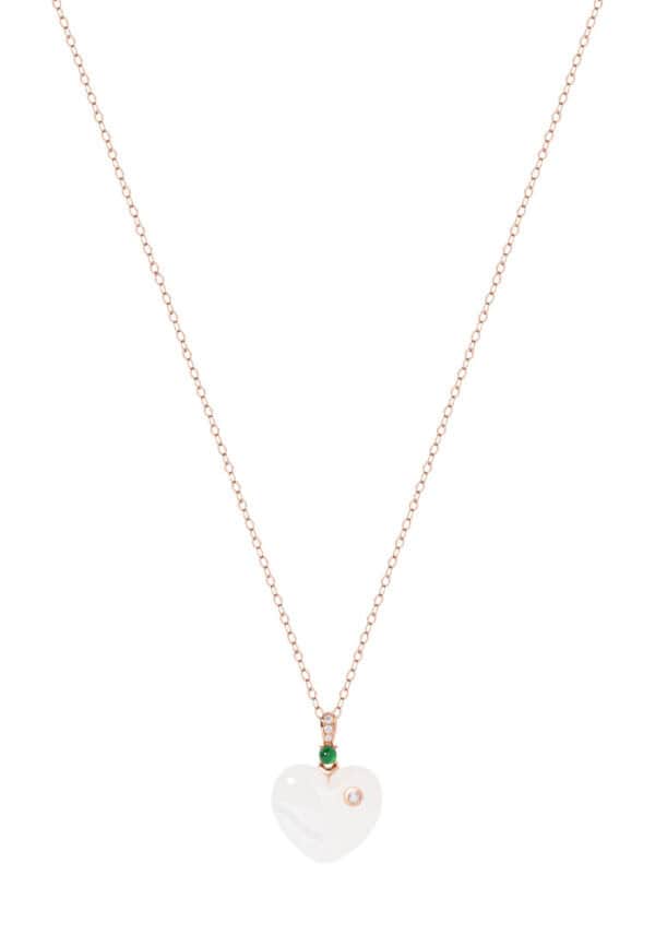 Untitled-1_0001s_0001_Layer4copy TOMEI Nephrite Heart Necklace, Rose Gold 750