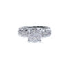 TOMEI Seri Embers Diamond Ring, White Gold 750