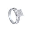 TOMEI Seri Embers Diamond Ring, White Gold 750
