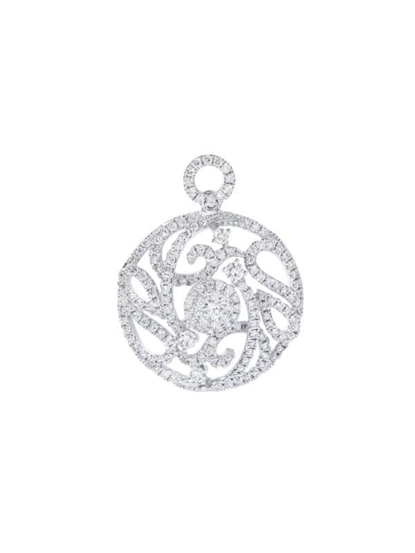 TOMEI Sinar Aura Diamond Pendant, White Gold 750