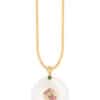 TOMEI Nephrite Series Hall Of Fortune Pendant, Yellow Gold 750