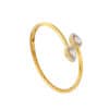 TOMEI Diamond Cut Collection Bangle, Yellow Gold 916