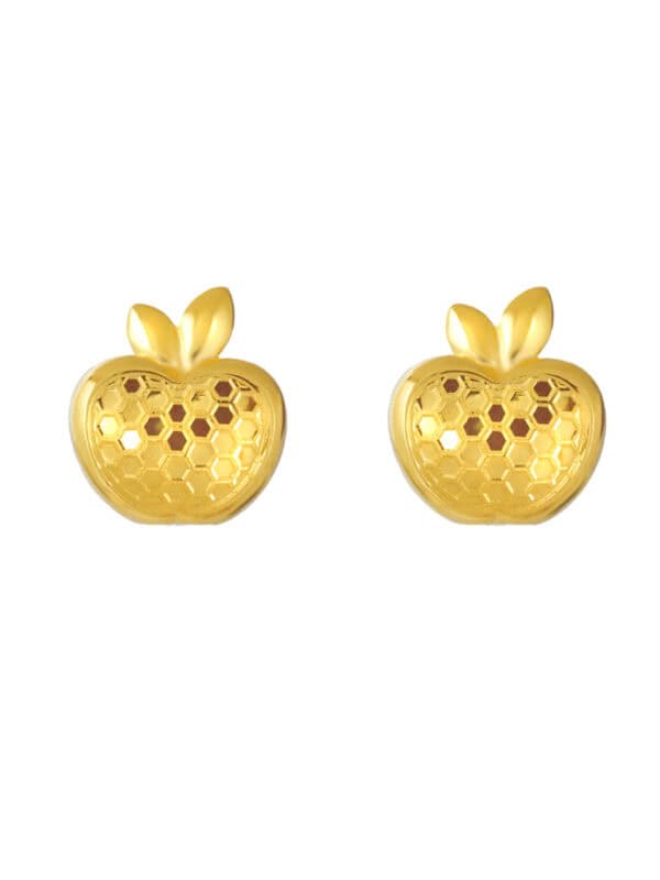 TOMEI Apple Earrings, Yellow Gold 916
