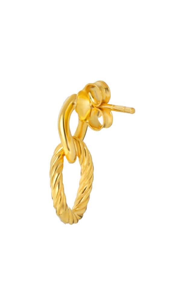 TOMEI Earrings, Yellow Gold 916