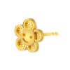 TOMEI Smiley Flower Earrings, Yellow Gold 916