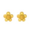 TOMEI Smiley Flower Earrings, Yellow Gold 916