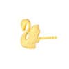 TOMEI Swan Earrings, Yellow Gold 916